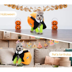 Strój ubranko dynia Halloween dla psa przebranie prezent wesoły rozmiar M
